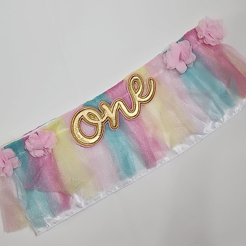 One Highchair Birthday Banner
